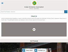Tablet Screenshot of indianentranceautomation.com